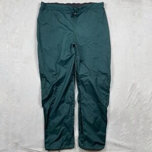 Patagonia Rain Pants Mens XL Green Gorpcore Waterproof Fishing Outdoor 31" READ